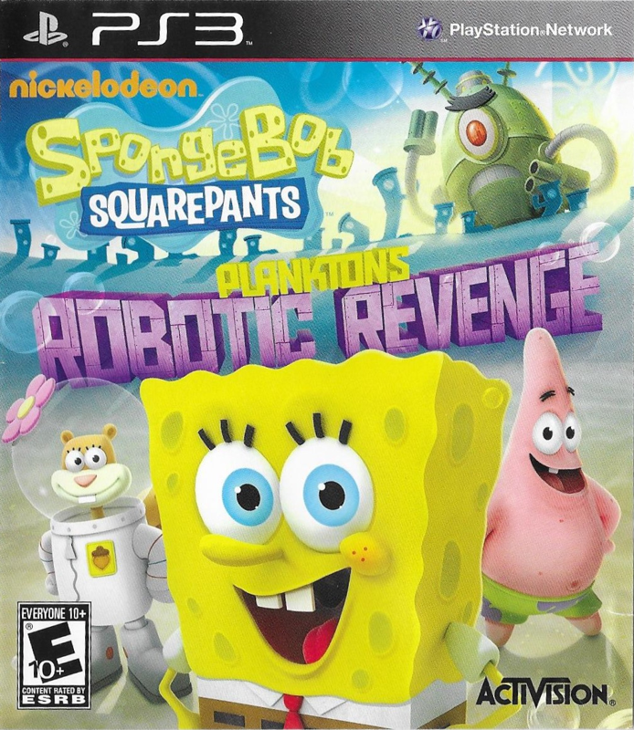 SpongeBob SquarePants: Plankton's Robotic Revenge box art for Playstation 3